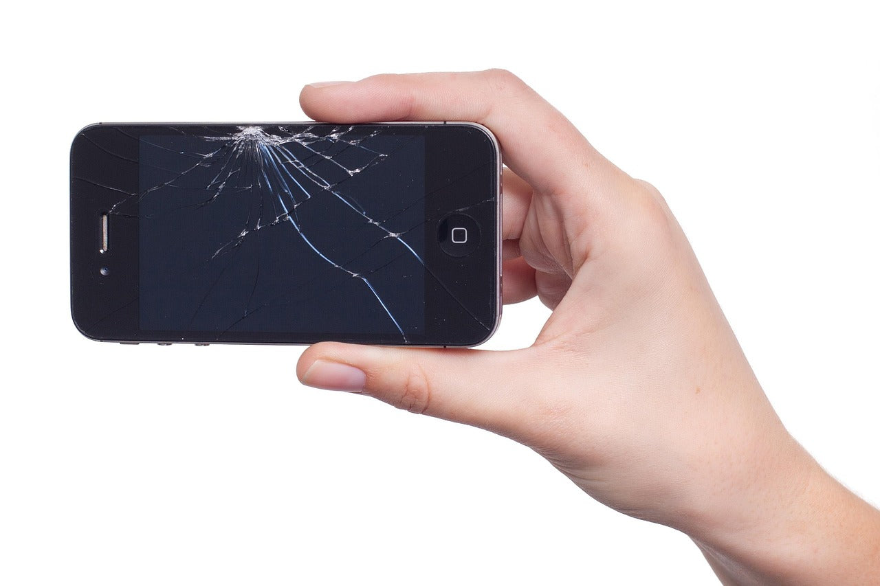 Broken or cracked iPhone screen in need of professional repair service in Wigan