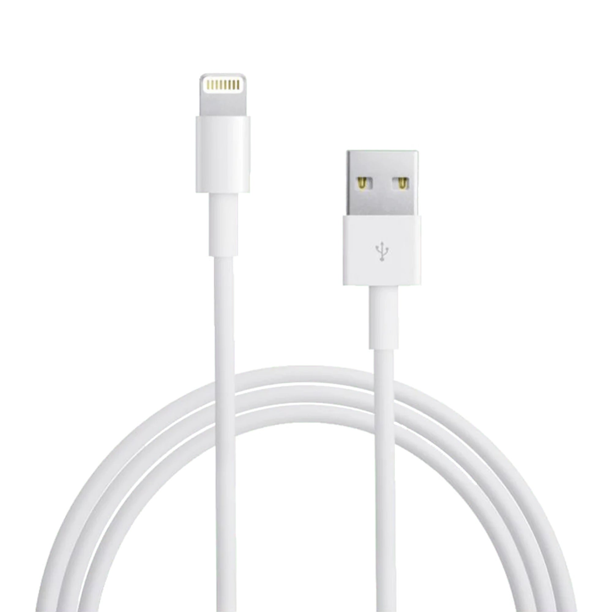 1 Metre Genuine Apple Lightning Charging USB Cable For iPhones and iPads displayed over a plain background