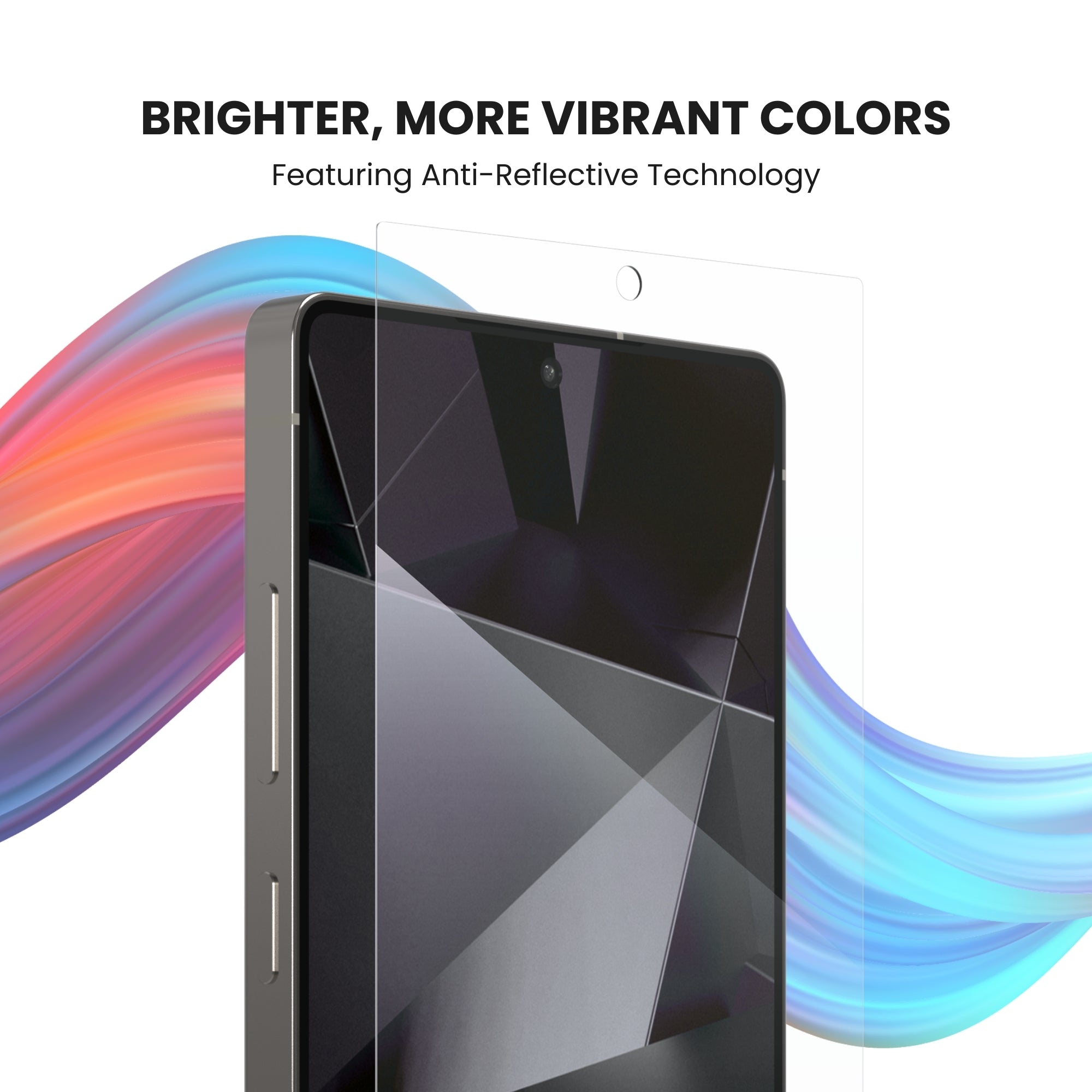 A clear glass screen protector for the Samsung Galaxy S series displayed on a plain background.