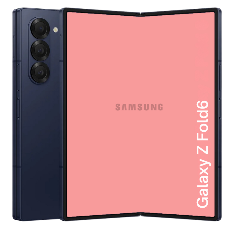 A Refurbished Samsung Galaxy Z Fold6 phone displayed on a white background.