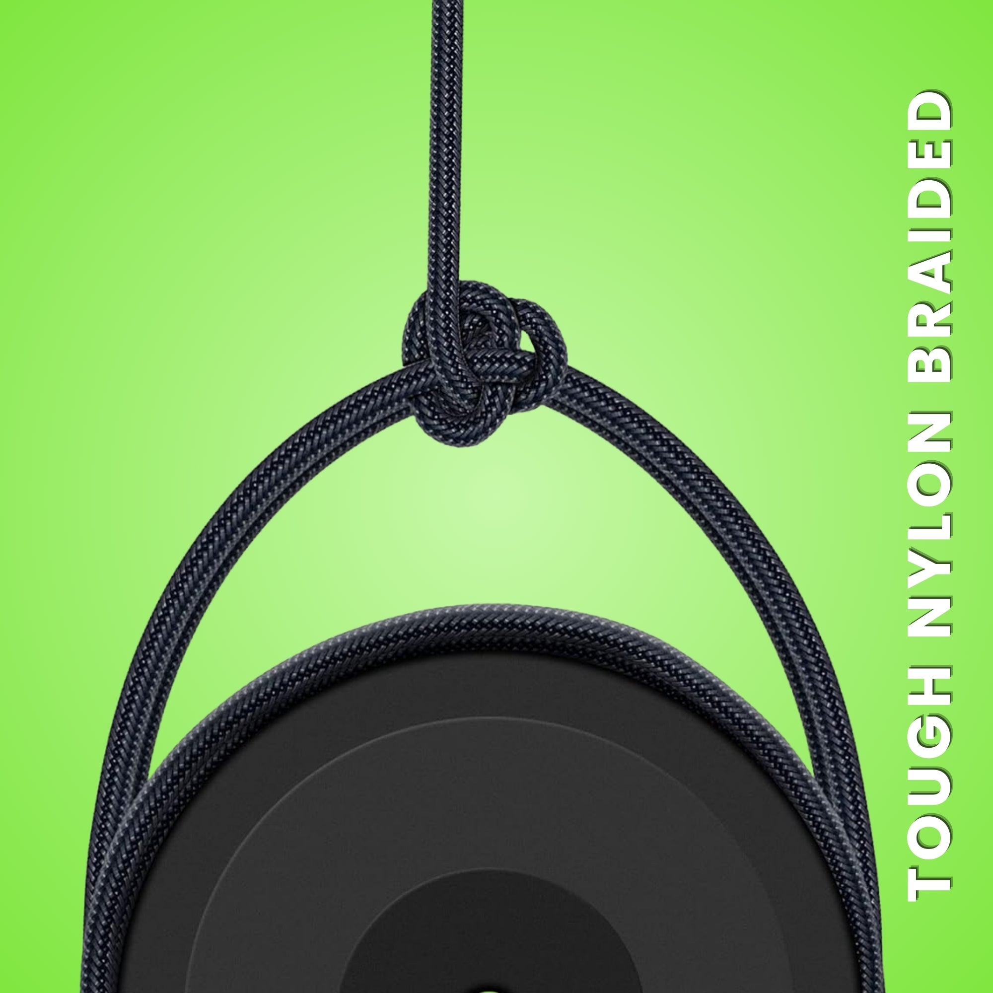 Vibe Fast Charging Type C to Type C Tough Nylon Braided Cable.