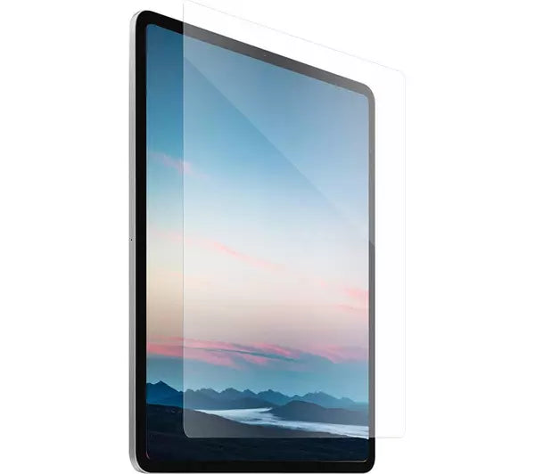 A screen protector for an iPad Pro 12.9' 6th Generation, shown applied on the iPad screen, with a clear and visible screen.