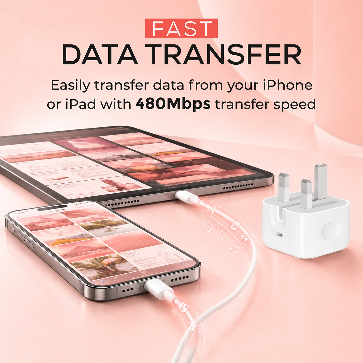 Original Apple 20W USB-C Power Adapter – iPhone Fast Charger Plug