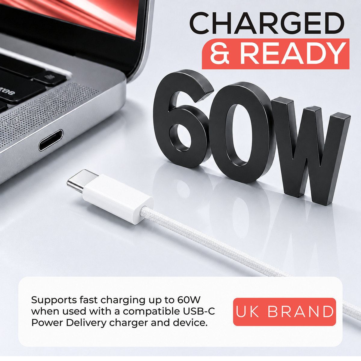 60W USB-C to USB-C Fast Charging Cable