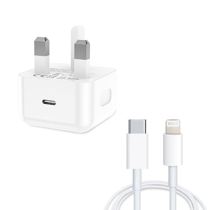 20W Fast USB-C Charger & Cable (For Your Device)