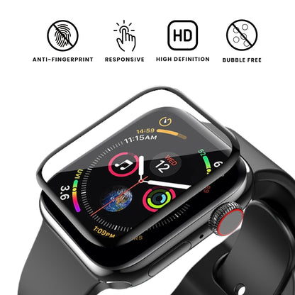 A screen protector for Apple Watch, transparent responsive, anti-fingerprint and high definition, bubble free.