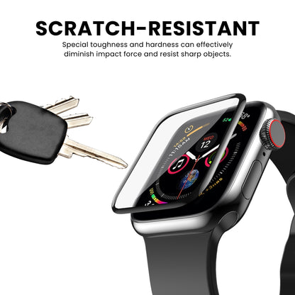 A screen protector for Apple Watch, which appears to be transparent and is scratch resistant.