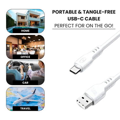 GKT Type C Cable in white color.
