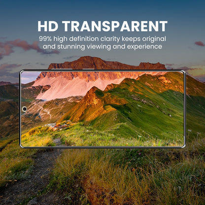 A clear glass screen protector for the Samsung Galaxy S series with HD screen clarity.