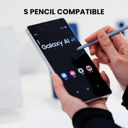 A clear glass screen protector for the Samsung Galaxy S series displayed on a plain background.