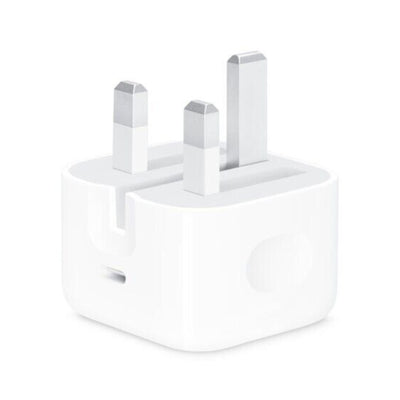 A Original Apple Type C Plug, showing a white charger with a two-pronged end for insertion into a wall outlet.