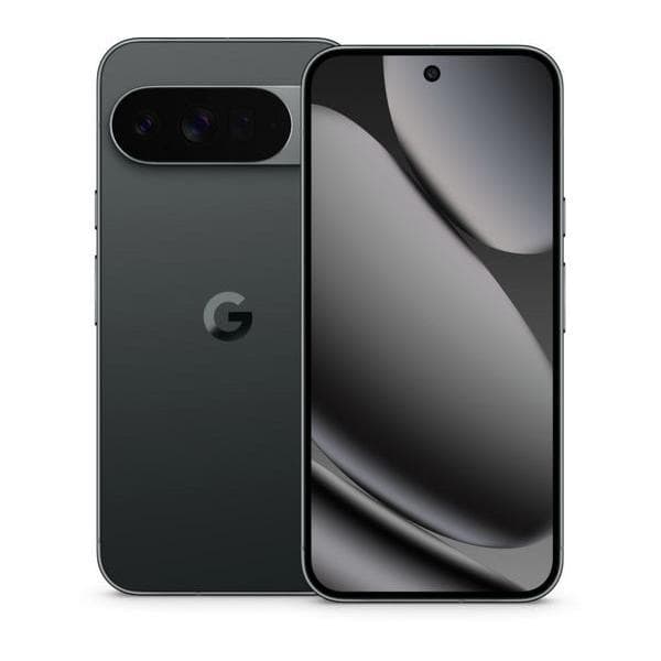 A Refurbished Google Pixel 10 Pro XL phone in Black color, displayed over a white background.
