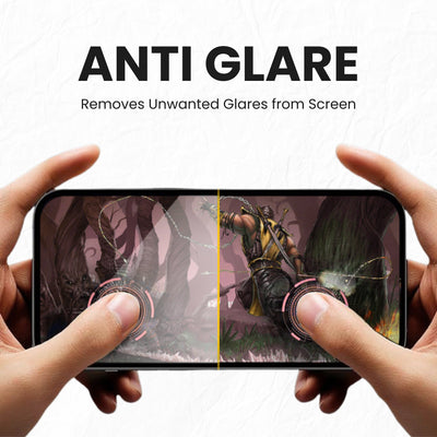 A clear tempered glass screen protector for all Google Pixel smartphone models, showing anti-glare screen.
