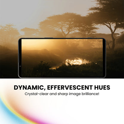 A clear tempered glass screen protector for all Sony smartphone models.