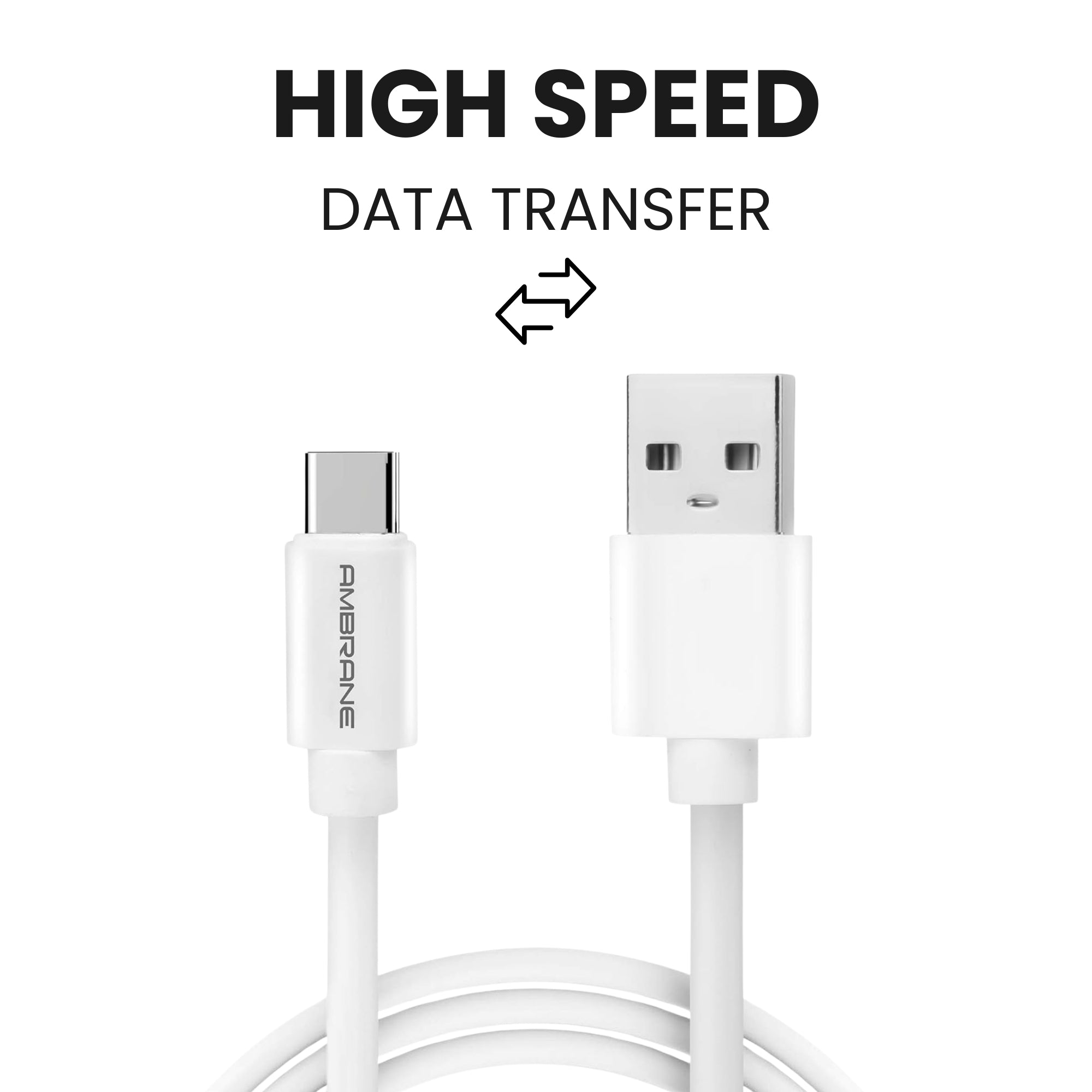 Type C USB To USB Charging Cable with high speed data transfer.