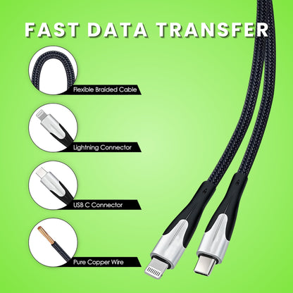 Vibe 1 Metre Fast Charging Type C To Lightning Cable or iPhone and iPads