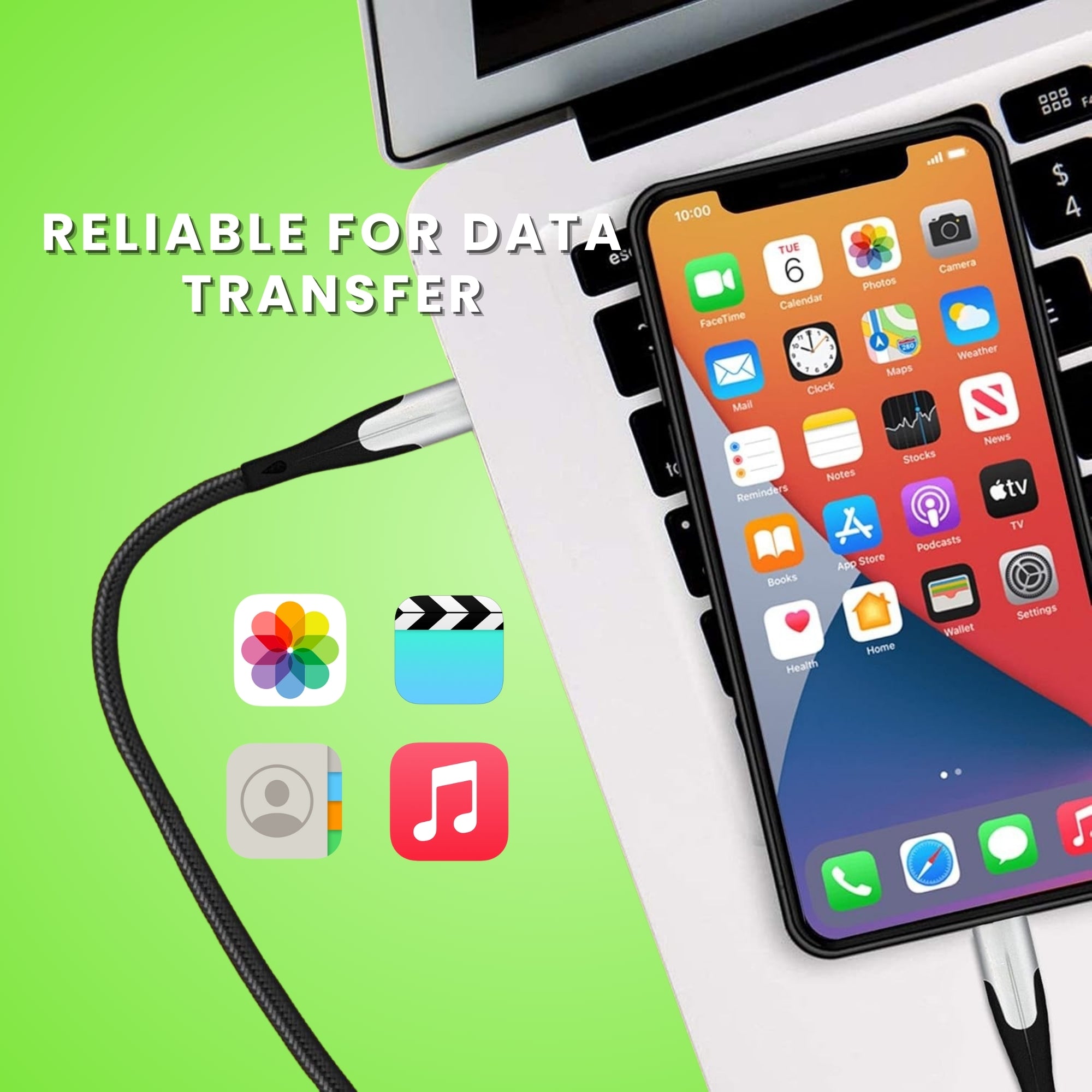 Vibe 1 Metre Fast Charging Type C To Lightning Cable or iPhone and iPads