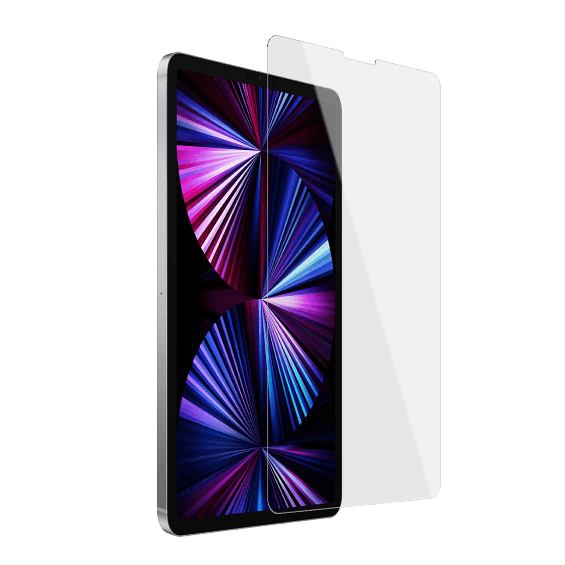 An image depicting a screen protector for the iPad Pro 12.9' 4th Generation, showing the protector applied on the device screen.