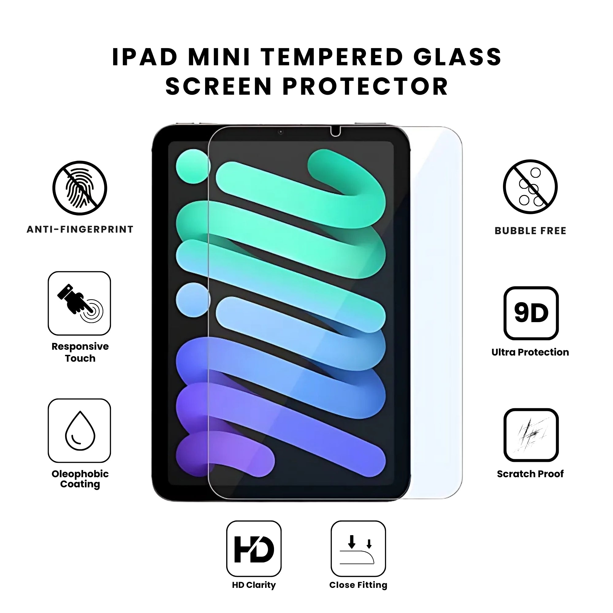 iPad mini Tempered Glass Screen Protector (All Models)