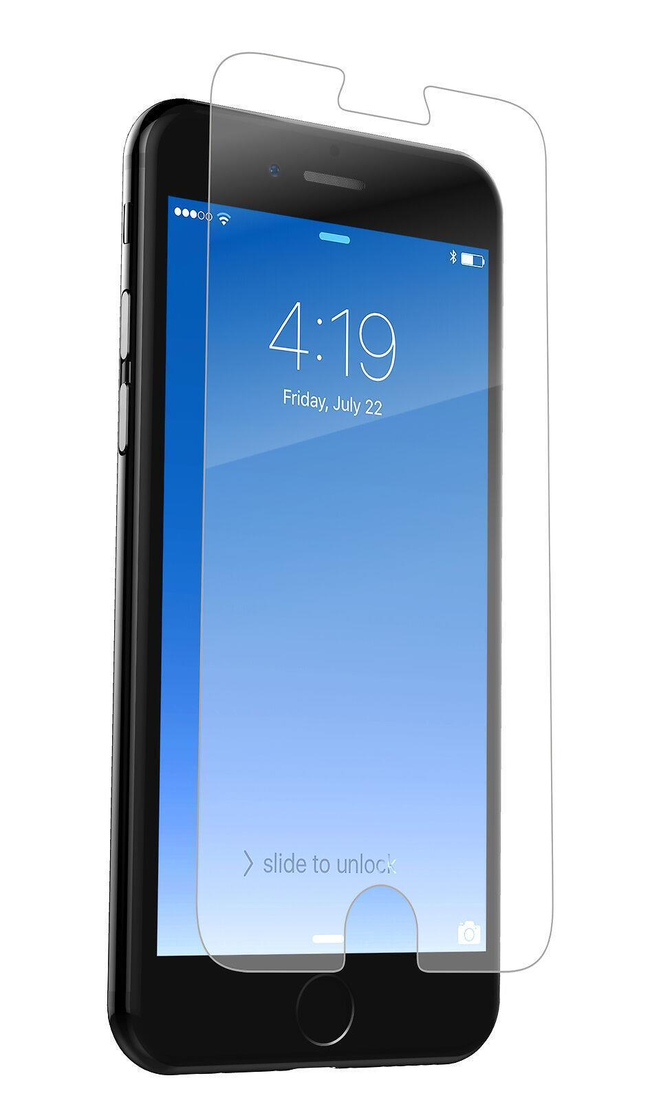 An iPhone SE 2022 screen protector is displayed, showing the screen protector applied on the phone screen.