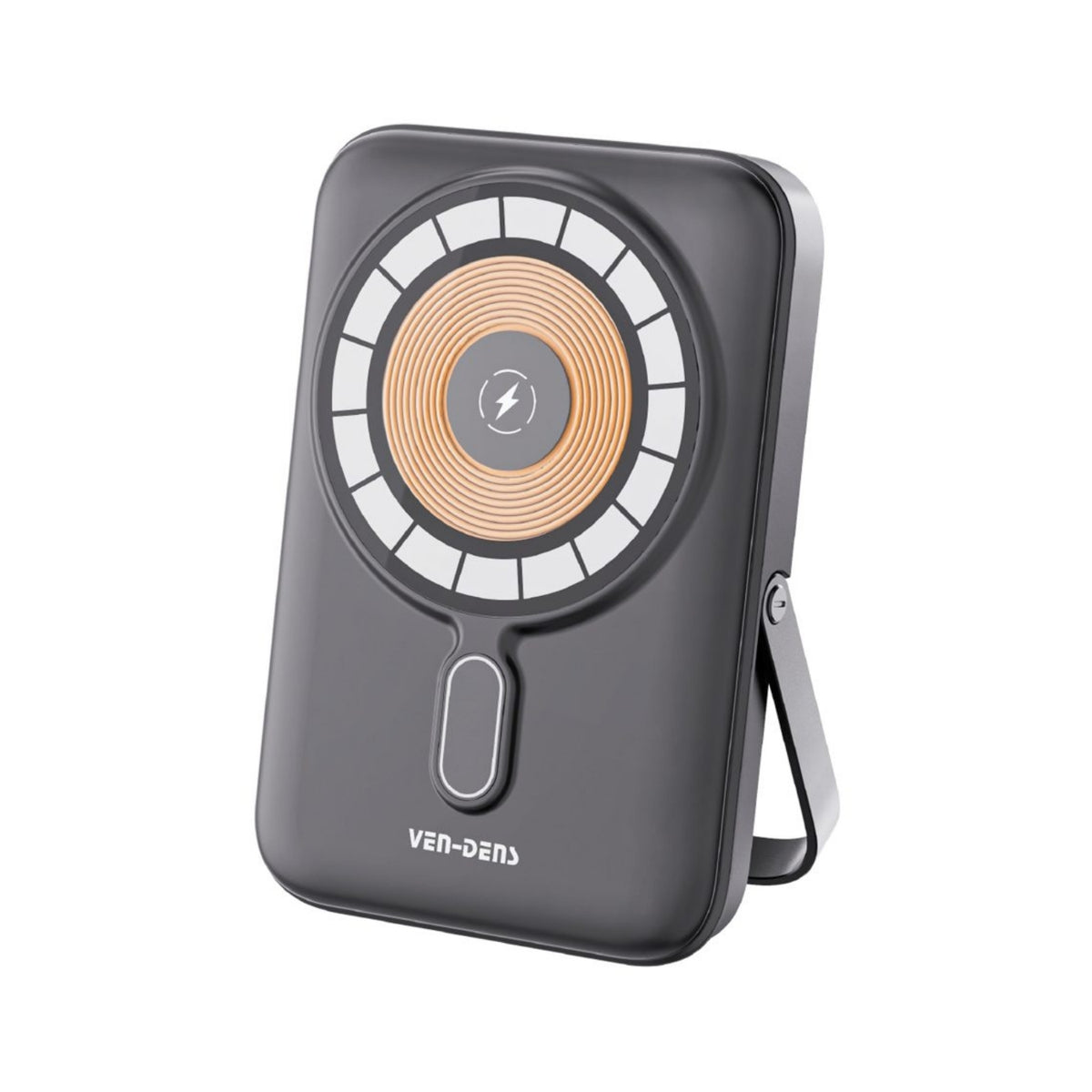 VEN-DENS VD-PB037 10000mAh magnetic wireless power bank with digital battery display and kickstand