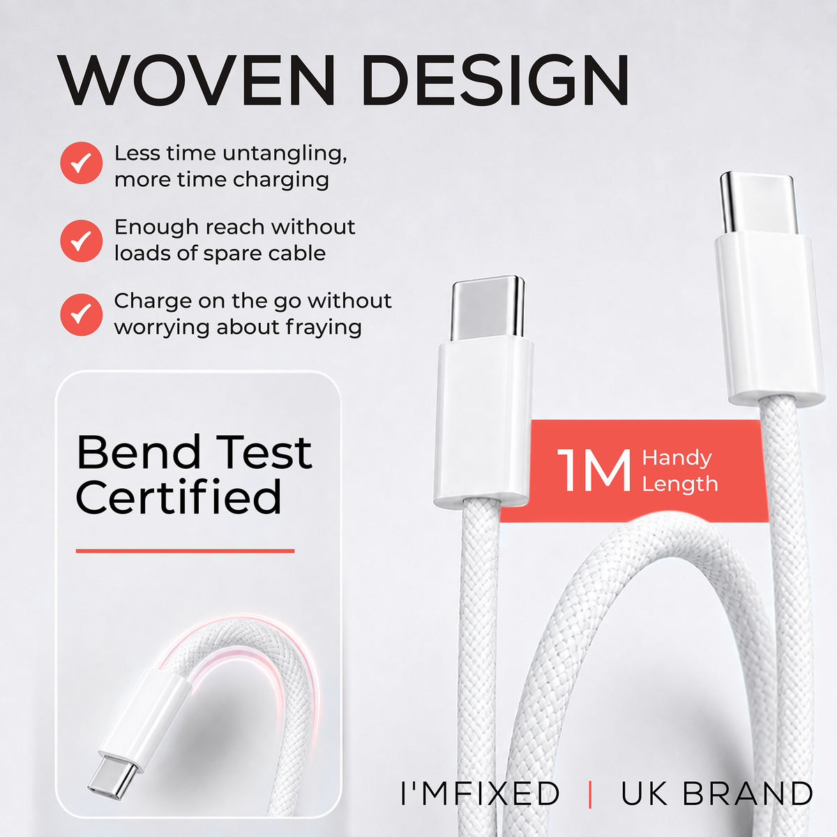 60W USB-C to USB-C Fast Charging Cable
